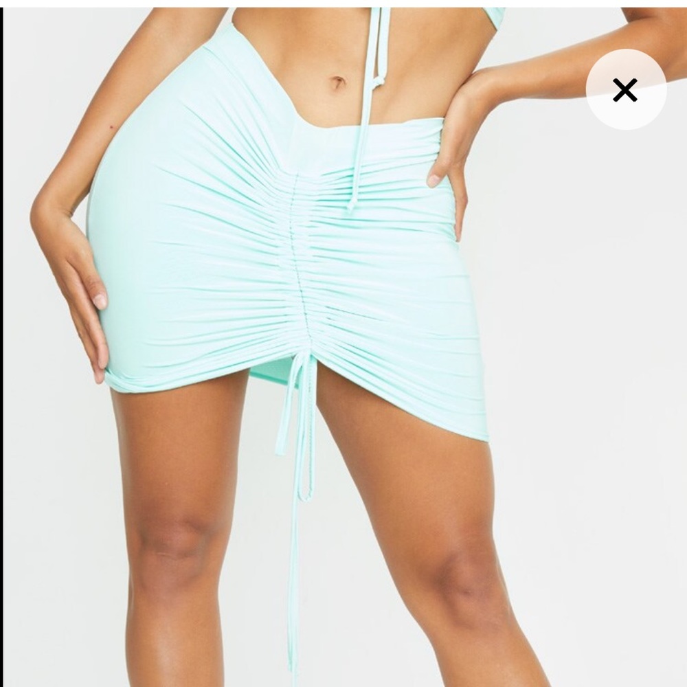PLT slinky ruched skirt